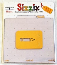 Pencil Sizzix Brass Embossing