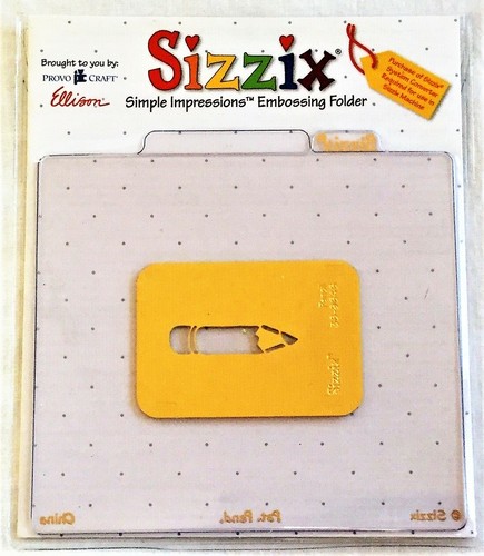 Pencil sizzix brass - brass, embossing