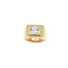 Bague chevalière facettes