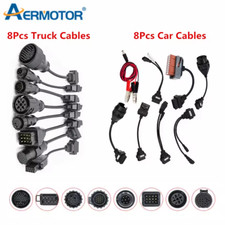 ? 16 Câbles OBD2 Haute Qualité Kit 8 en 1 Voiture Camion Diagnostic Multidiag