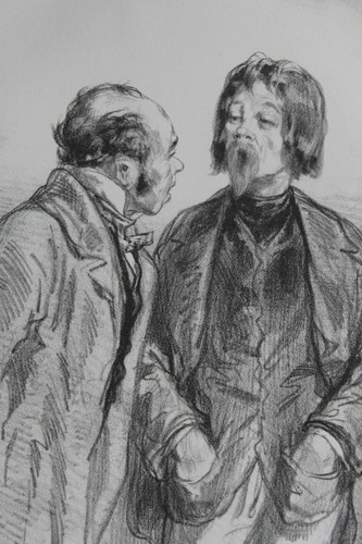 Gavarni lithographie originale - lithographie,