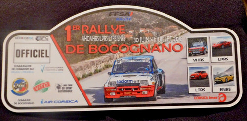 Plaque pvc 1er rallye - plaque,