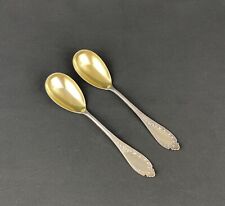 Paire De Cuillère De Table Ou De Service En Argent Allemand