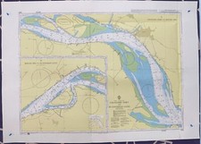 Amirauté 1605 China-Chang Jiang Changsu Port À Huangshan Gang Vintage Mapchart