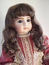 PERRUQUE 100% cheveux naturels pour POUPEE ANCIENNE-DOLL WIGS- Floue 10 (33cm