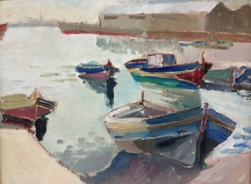 Tableau ancien huile paysage - tableau,