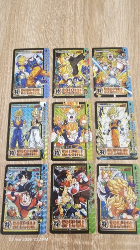 Lot cartes dragon ball z - lot, de