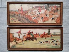 Harry eliott Lithographies Scènes de Chasse 