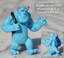 Auchan Héros Disney Pixar 2015, Monstres & Cie, P.Sulli figurine PVC 65mm