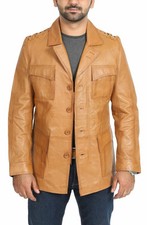 Blazer homme en cuir d'agneau