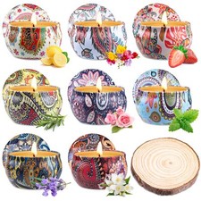 Bougie Parfumée cadeau femme original 8 Pièces Bougies Parfumées Soja Bio Nat...