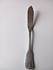 1 couteau à poisson en métal argenté CHRISTOFLE modèle coquille Vendôme 1