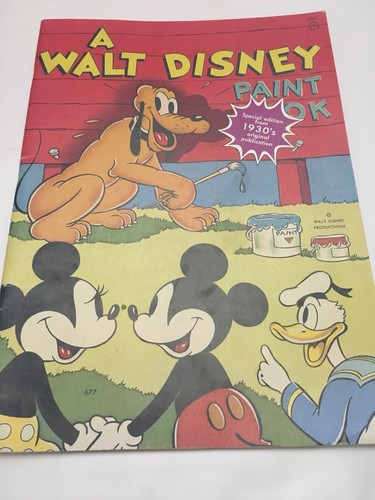 Walt disney paint book - a,