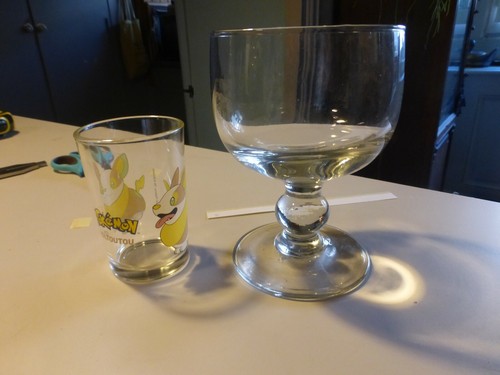 Ancien grand verre louis - n5,