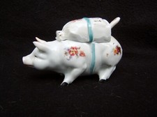 Moutardier en porcelaine