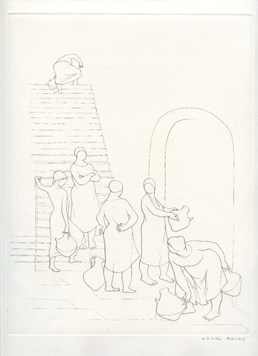 Reims cécile gravure 1951 - reims,