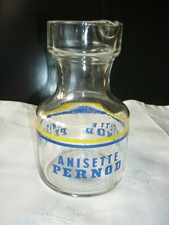 ancien Pichet pot à eau carafe anisette Pernod verre bistrot années 70