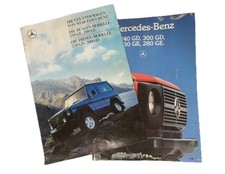 Brochure Mercedes G-Model 250GD 300GD 230GE 280GE 1987 2x