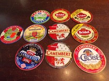 Lot de 137 dessus de boite fromage Camembert ( Coeur de lion , Bridel .. )