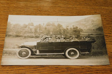 1924 CPA PHOTO VOITURE bus
