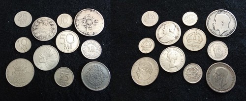 Lot pieces monde en - 11,