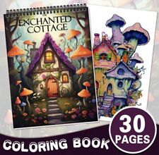 Livre De Coloriage Cahier De Dessin En Spirale 30 Pages A Colorié Anti Stress