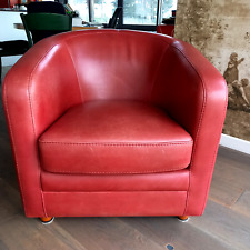 fauteuil cuir pleine fleur  Duvivier modèle renaudot valeur neuf 2500€