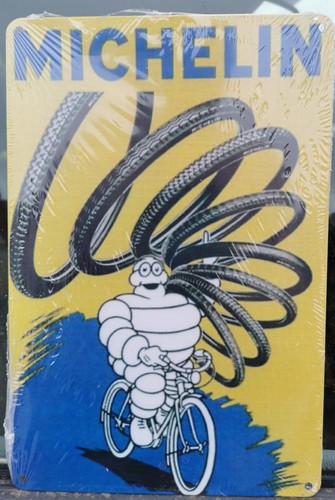 Plaque publicitaire michelin - plaque,