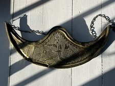 Rare Sébile Turque XIXe Laiton Ciselé Art Islamique