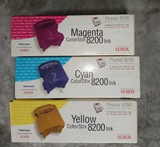 Lot De Trois Cartouches Colorstix Xerox Phaser 8200 , 3 Cartouches 5 Bâton...