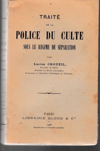 Crouzil traite police du - de,