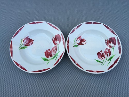 Anciennes assiettes creuses - 2,