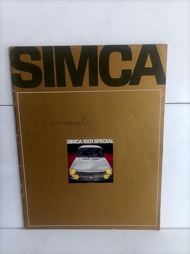 Catalogue simca 1501 1968 - catalogue,