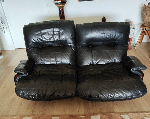 Fauteuil places cuir - 2,