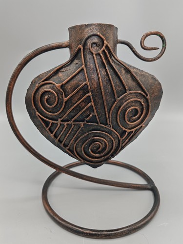 Vase forme cœur fer - cœur, en