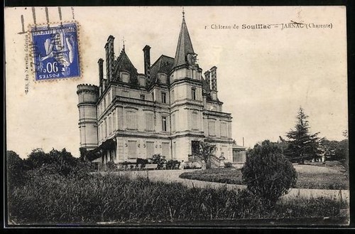 Cpa jarnac charente château - cpa,