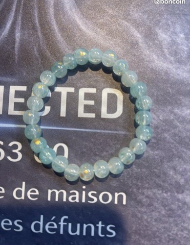 Bracelet cristal crack bleu - bracelet,