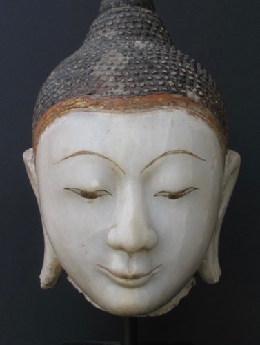 Antique tête bouddha ava - antique,