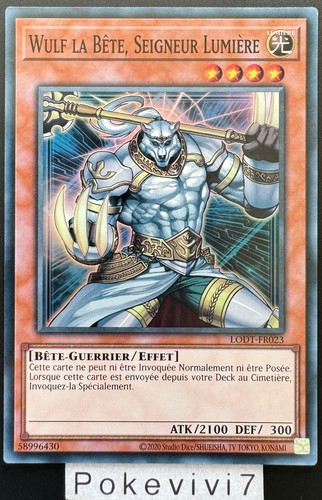 Carte wulf la - la, bÊte