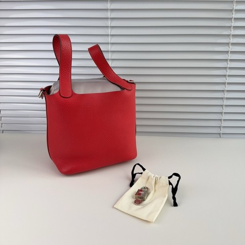 Hermès basket with - basket, red