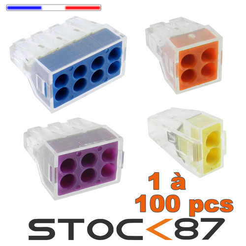 100pcs connecteur rapide - à,