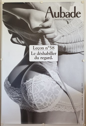 Affiche lingerie aubade leçon - affiche,