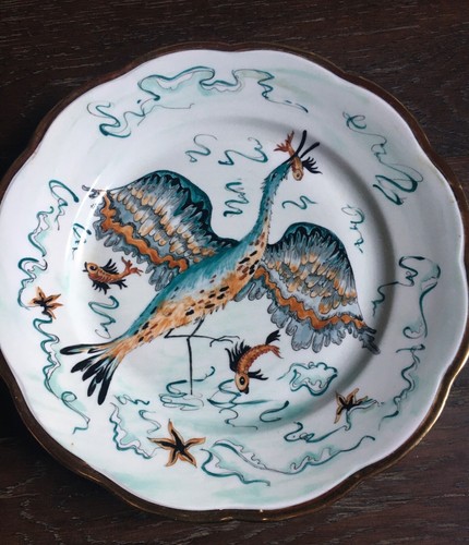 Ancienne assiette décorative - ancienne,