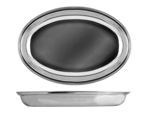 Plat inox ovale - cm, royal