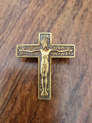 Ancienne broche croix metal - broche,