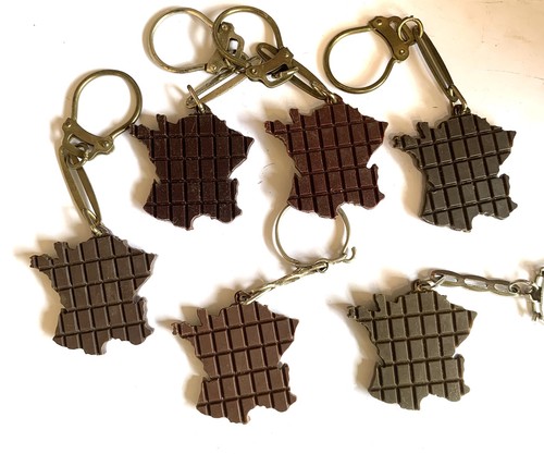Lot porte clés chocolat - de,