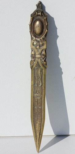 Coupe papier ancien - en, bronze