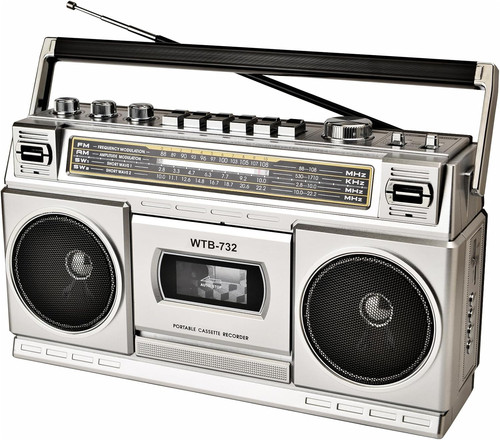 Retro 80s bluetooth boombox - retro,