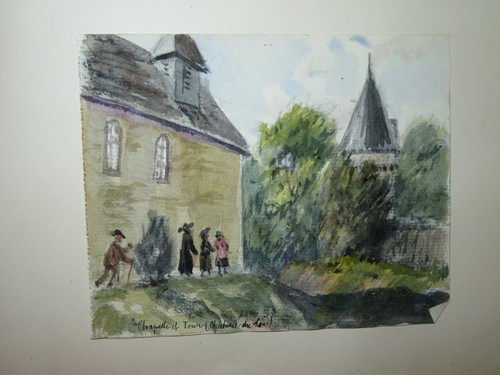 Rare dessin xix - dessin, parc
