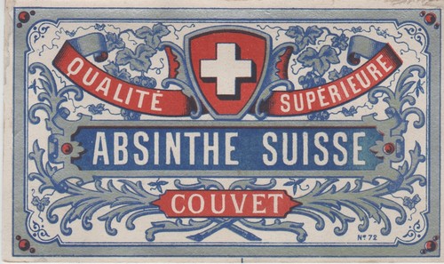 Absinthe suisse couvet - "absinthe, de